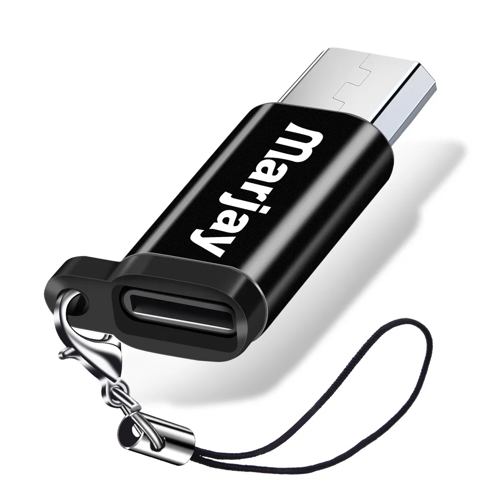 Marjay OTG Micro USB адаптер для type-C OTG USB C кабель адаптер Micro usb для samsung Xiaomi Huawei Android смартфоны Micro-USB - Цвет: Black