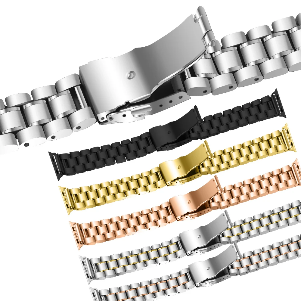 Браслет из нержавеющей стали для Apple Watch band 4 42 мм/38 мм 3 iwatch 44 мм/40 аксессуары часов 2