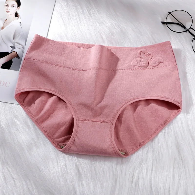 Deep pink Женские трусы, женское нижнее белье, женские трусики из хлопка, женские антибактериальные трусы без следа, большие размеры, Женская Стринги - Цвет: Deep pink