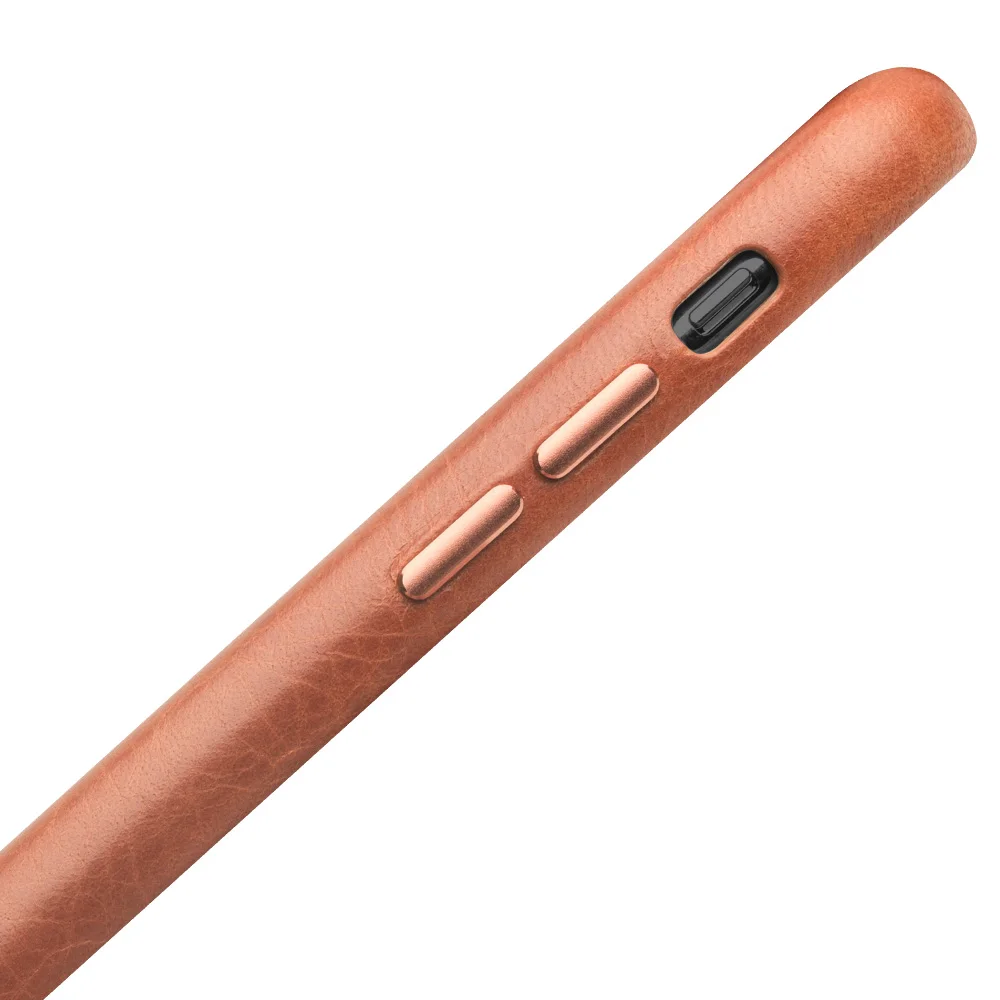 Стильный чехол QIALINO из натуральной кожи для Apple iphone XR ультратонкий противоударный