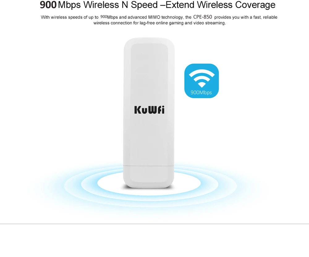 900 Мбит/с 5G Открытый CPE водонепроницаемый беспроводной маршрутизатор повторитель мост 11AC многофункциональный режим 3,5 км PTP Wifi диапазон для 50 пользователей