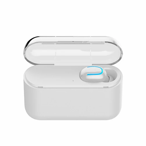 U White single Настоящие Bluetooth 5,0 наушники HBQ TWS беспроводные наушники спортивные наушники с громкой связью 3D стерео игровая гарнитура с микрофоном зарядная коробка - Цвет: U White single