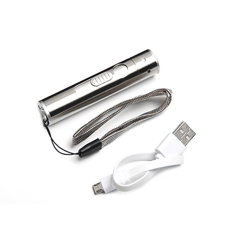 3 в 1 USB мини фонарик электронная зажигалка портативный светодиодный аварийное освещение из нержавеющей стали инфракрасные лазерные ручки