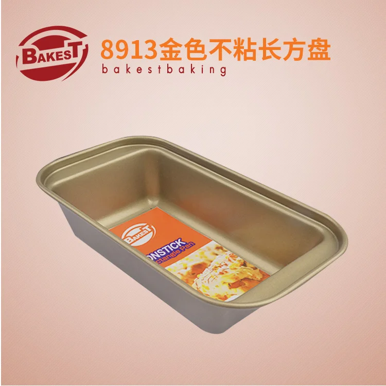 BAKEST золотые прямоугольные формочки для торта из нержавеющей стали маленькие