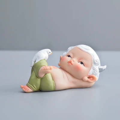 sheep fairy Милая сказочная статуя эльфа, единорог, Сказочная фигурка животного, украшения для кукол, домашний декор, украшения, изделия из смолы, креативный подарок - Цвет: sheep fairy