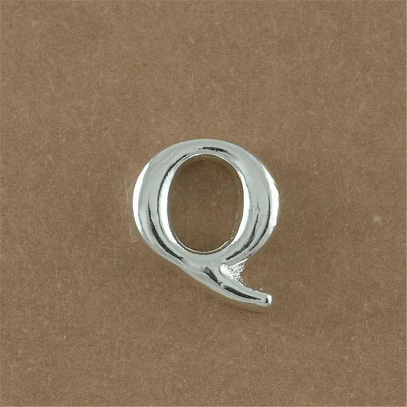 floating charms-Q М Плавающий Шарм медальон Подвески Ювелирные изделия Письмо Плавающие Подвески 26 букв A до Z Алфавит для медальон из смарт-стекла Шарм - Окраска металла: floating charms-Q