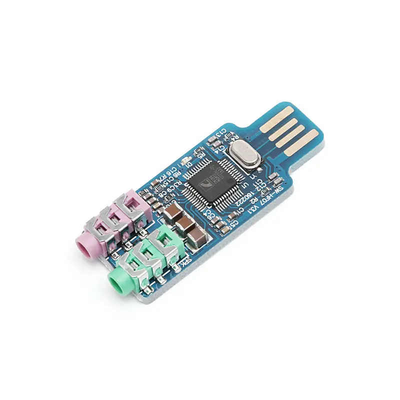 Высококачественная внешняя звуковая карта CM108 USB-накопитель Бесплатная Звуковая