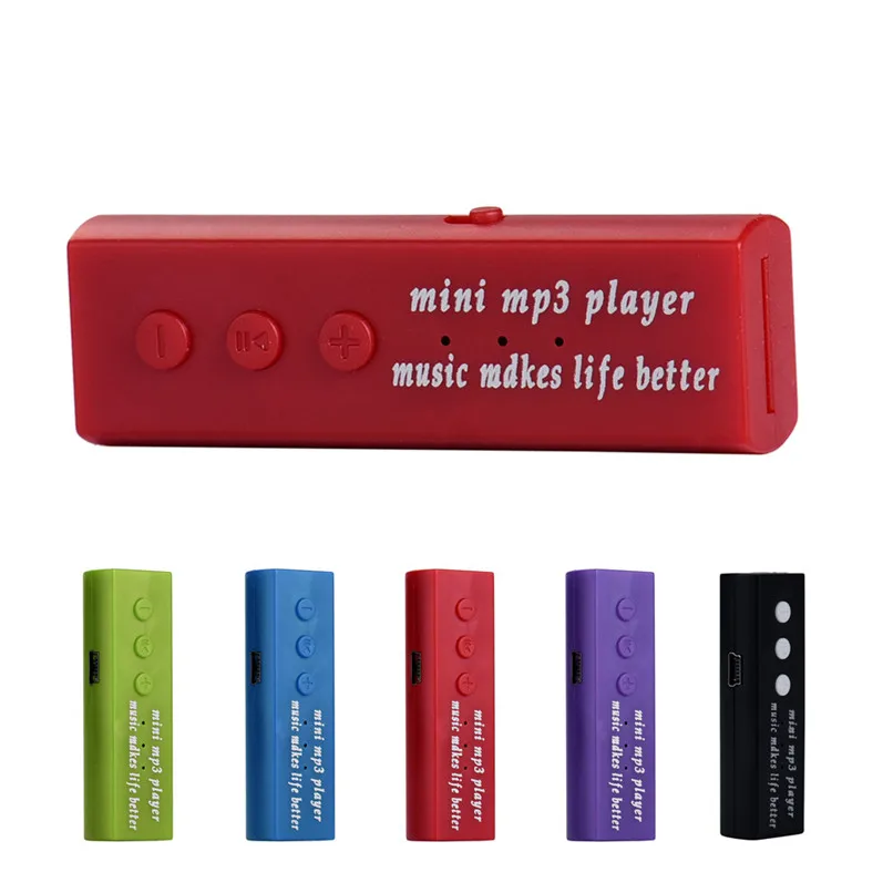 Лучший подарок USB клип цифровой Mp3 музыкальный плеер Поддержка SD TF карта GD