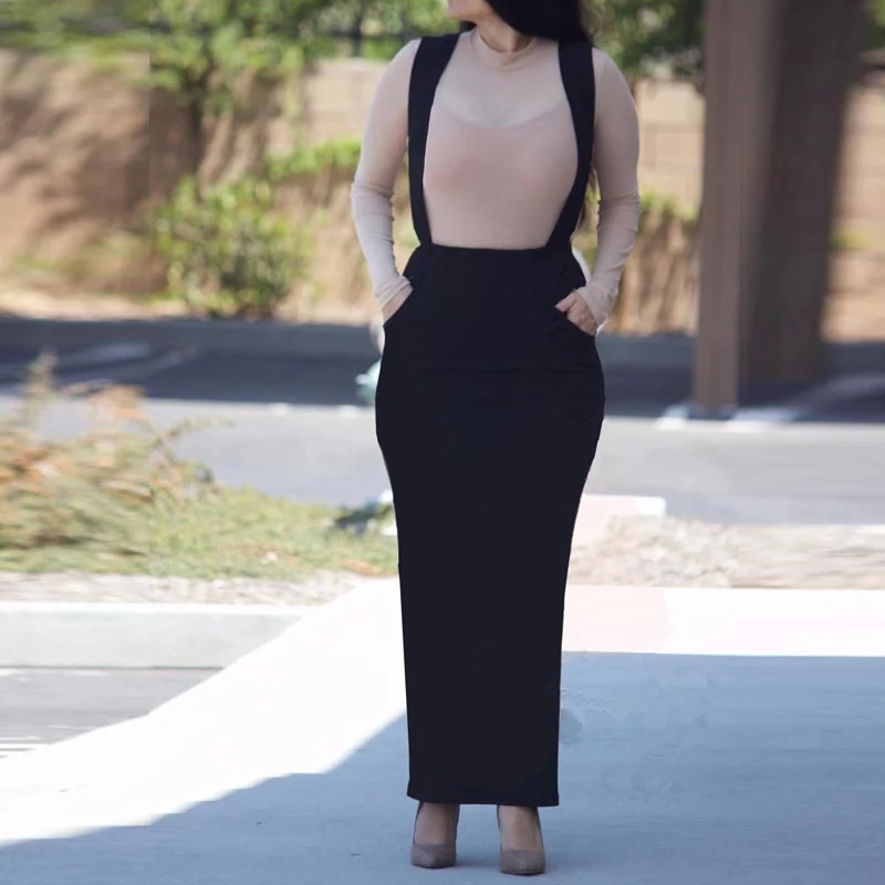 Vestidos abaya Дубай Турецкий Арабский Bodycon мусульманская юбка на подтяжках подтяжки хиджаб платье Катара Женская турецкая исламская одежда