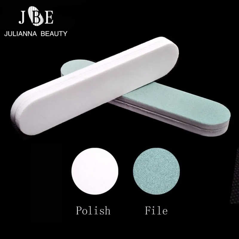 50Pcs/Lot Nail Buffer Double Side Sponge Down Shinning Polish Block Mini Files Foam Smooth Shiner Tools | Красота и здоровье