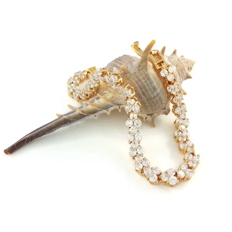 Браслеты женские из австрийского золота 18 см B0732|bracelets for|bracelets for womenbracelets women fashion |