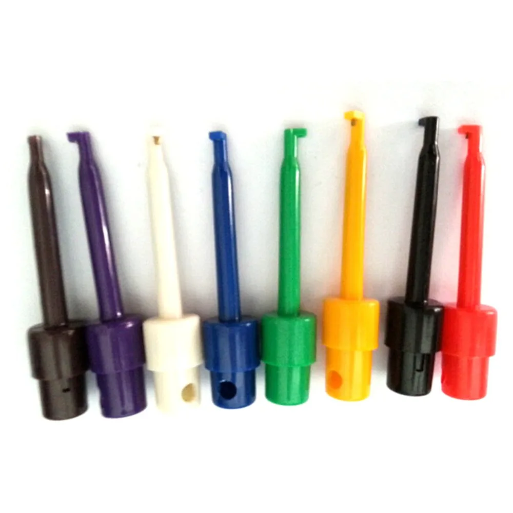 10 шт. ABS пластик Мини зонд крючки мультиметр свинцовый провод комплект тестовый