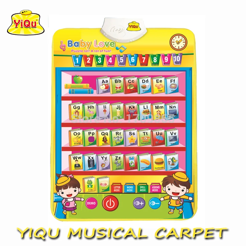 YIQU Лидер продаж музыка ковер детские коврики для игры ребенок учится мат|baby play