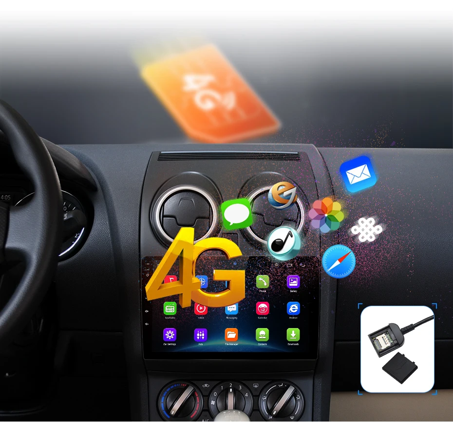 AWESAFE для Nissan Qashqai 2008-2012 автомобильный Радио Мультимедиа Видео плеер gps No 2din 2 din Android 8,1 2G+ 32G