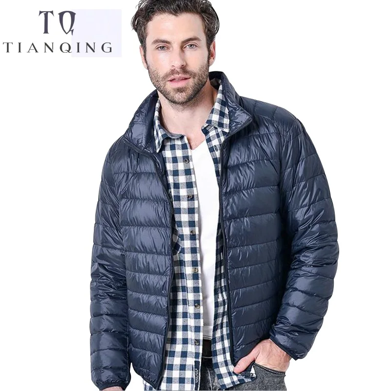 2018 Новый Повседневный брендовый белый утиный пух куртка мужская осень зима