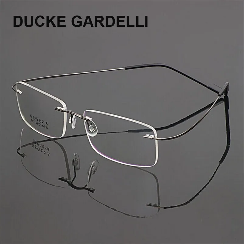 DUCKE GARDELLI очки без оправы для женщин и мужчин с эффектом памяти из сплава оправа