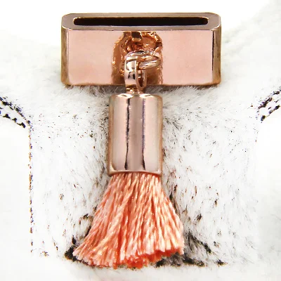Orange Tassel Rose Кристалл юкам Сердце Любовь Дерево жизни болтаются белый серый черный оранжевый кисточкой кулон слайд талисманы хранитель для браслета ювелирных изделий - Окраска металла: Orange Tassel Rose