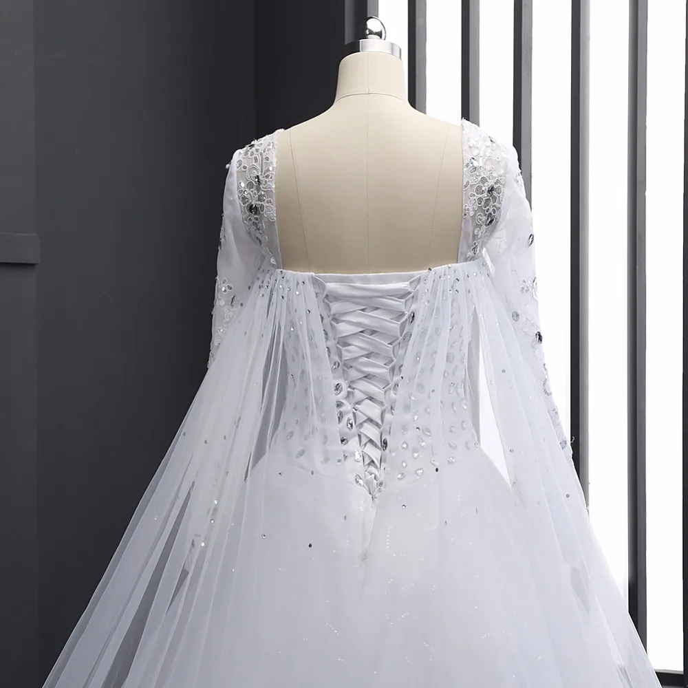 Свадебное платье Vestido De Noiva Съемная длинная вуаль свадебные платья свадебное