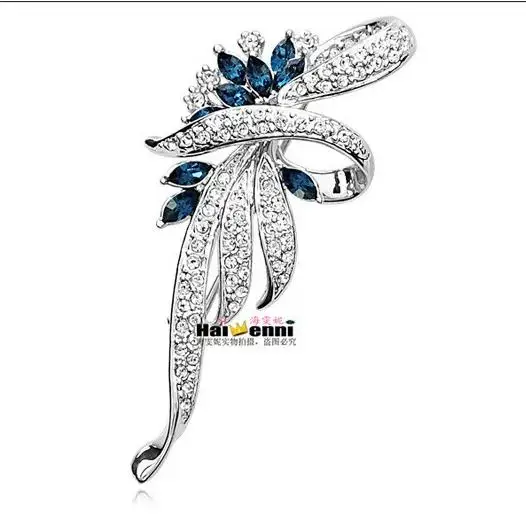 Женская свадебная брошь в виде цветка с кристаллами|large brooches|brooches for womencrystal flower