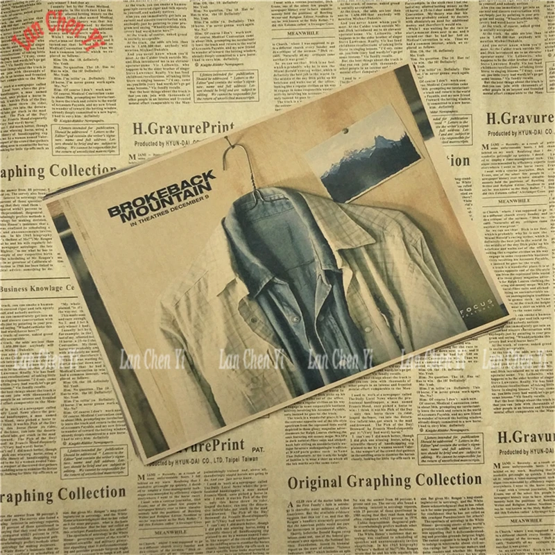 Горбатой горы постер фильма делает ретро ностальгия крафт Бумага плакат для