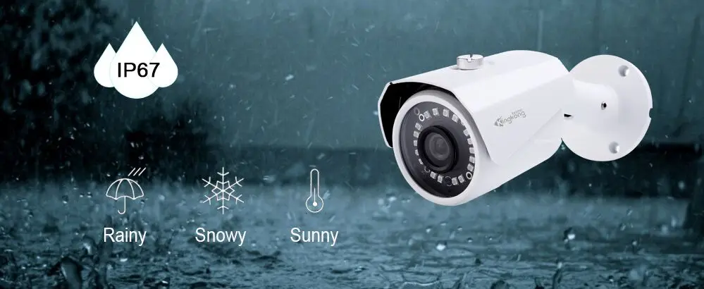 Kingkonghome металлическая ip-камера 1080 P, камера видеонаблюдения onvif, видео ip-камера, камера видеонаблюдения, сетевая P2P водонепроницаемая наружная цилиндрическая камера