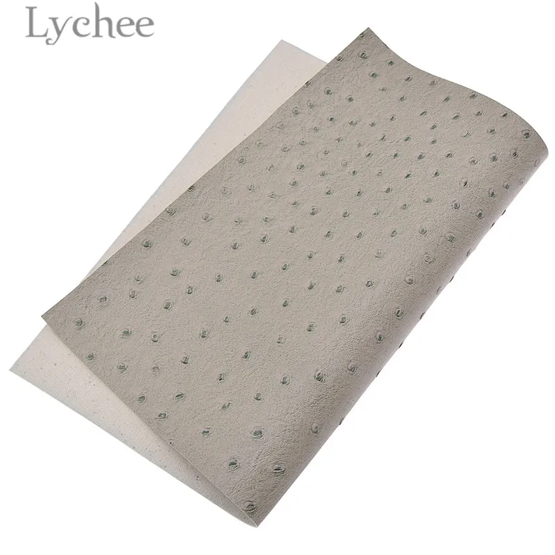 2 Lychee Life 1 шт. А4 тисненый страусиный узор ПВХ кожа ткань синтетическая кожа DIY материал для одежды сумки ремни - Цвет: 2