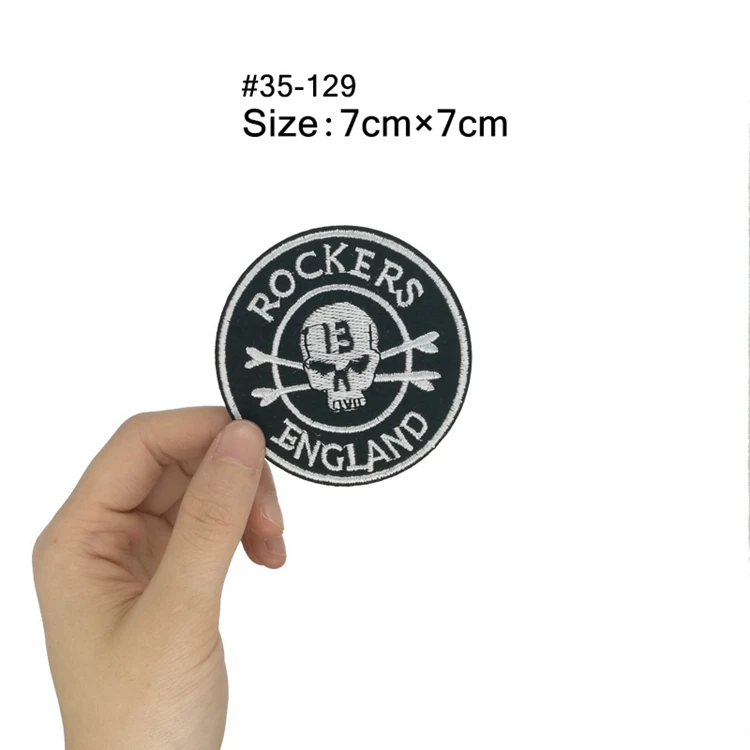 LUCKY thirentien 13 NEVER DIE BIG AL BIRD Мотоцикл HOT ROD Панк Байкер нашивка панк аппликация в стиле рокабилли вышитая железная нашивка - Цвет: Антикварная медь