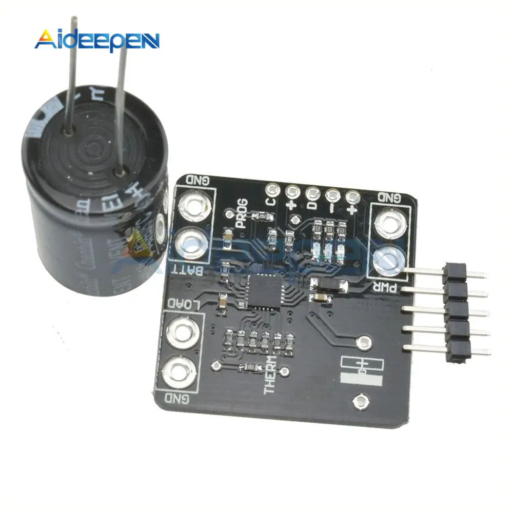 

MCP73871 USB 5V DC Solar Lipoly Lithium Lon Polymer Charger Board 3.7/4.2V Battery Module 2-Pin JST Cable Low Battery Indicator