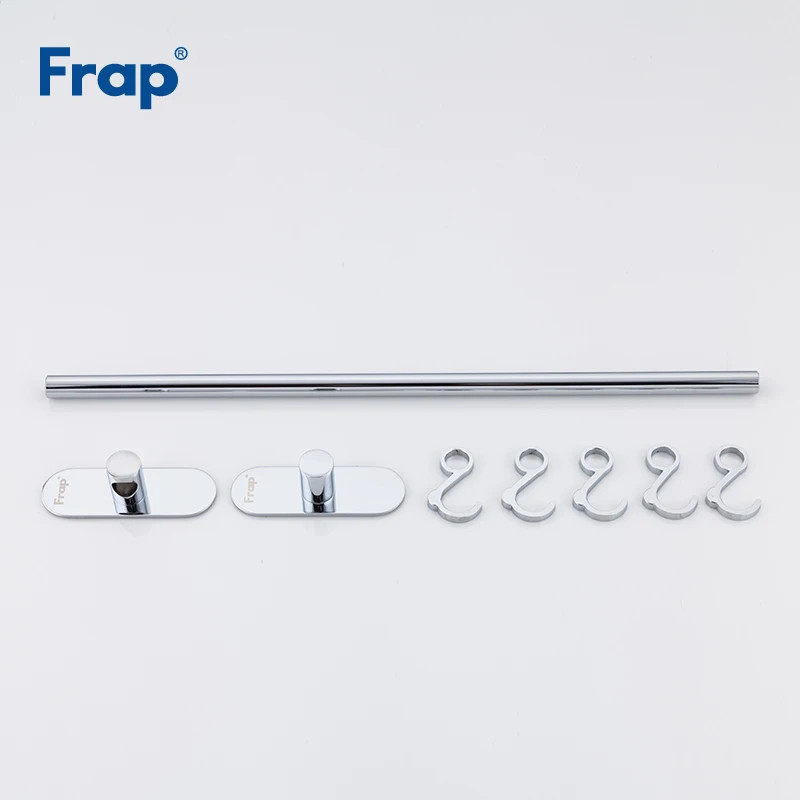 

Frap High Quality Siver Chrome-plated Clothes Hooks Fixed Bathroom Towel Hanger hooks Bathroom hardware accessories F3816-5