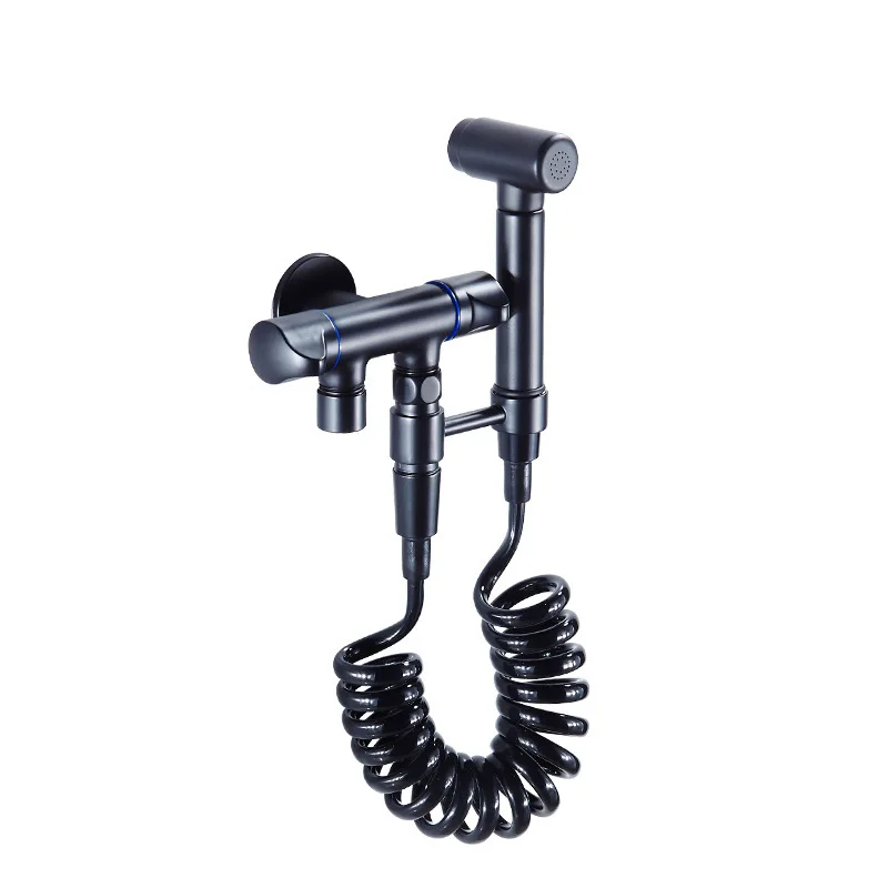 Черный смеситель для биде ручной опрыскиватель унитаза гигиенический душ