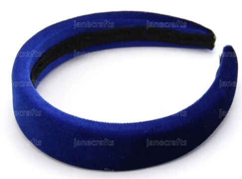 royal blue Модные Винтажные стильные женские бархатные повязки на волосы, аксессуары для волос, повязка на голову, ширина 2,5 см, Прямая поставка - Цвет: royal blue