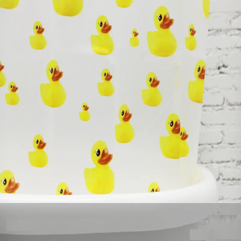 Занавески для душа YL28 с рисунком из мультфильма PEVA занавески ванной комнаты