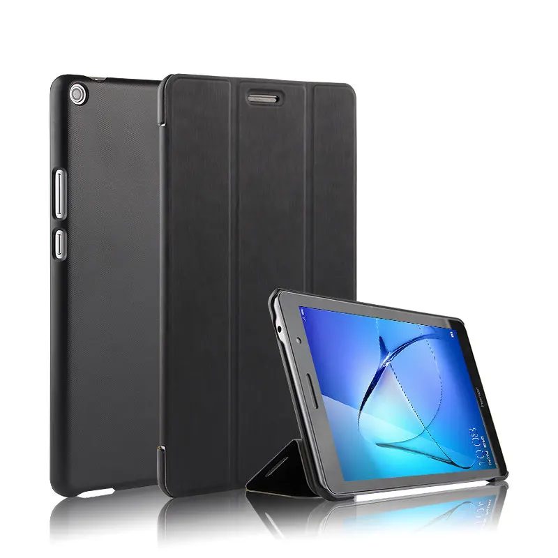 Чехол для huawei MediaPad T3 8,0 KOB-L09 W09, защитный чехол для планшета, кожаный чехол-подставка для Honor Play Pad 2, KOB-W09, L09, 8 дюймов, чехлы - Цвет: style2 black
