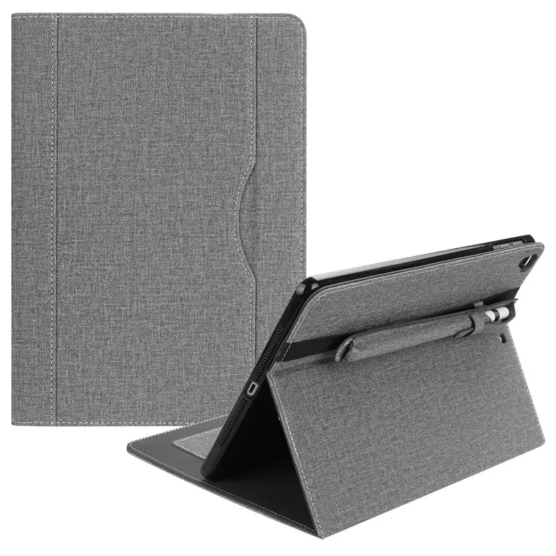 Gray Чехол для Apple iPad 9,7 6-го поколения чехол для iPad Air 1 2 iPad Pro 9,7 чехол с карандашом+ пленка+ ручка - Цвет: Gray