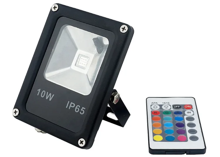 Наружные прожекторы светодиодные RGB 10W 20W 30W 50W 220V Светодиодный точечный светильник с светодиодный Водонепроницаемый отражатель ландшафтный светильник ing настенный светильник - Испускаемый цвет: 10W