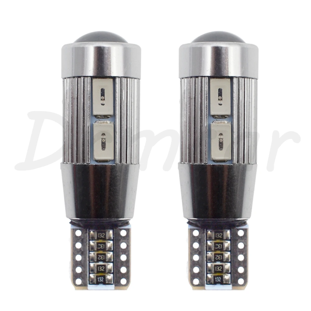 2X T10 Белый Автомобильный светодиодный светильник Canbus 194 W5W 10SMD 5630 Лампа без ошибок для парковки