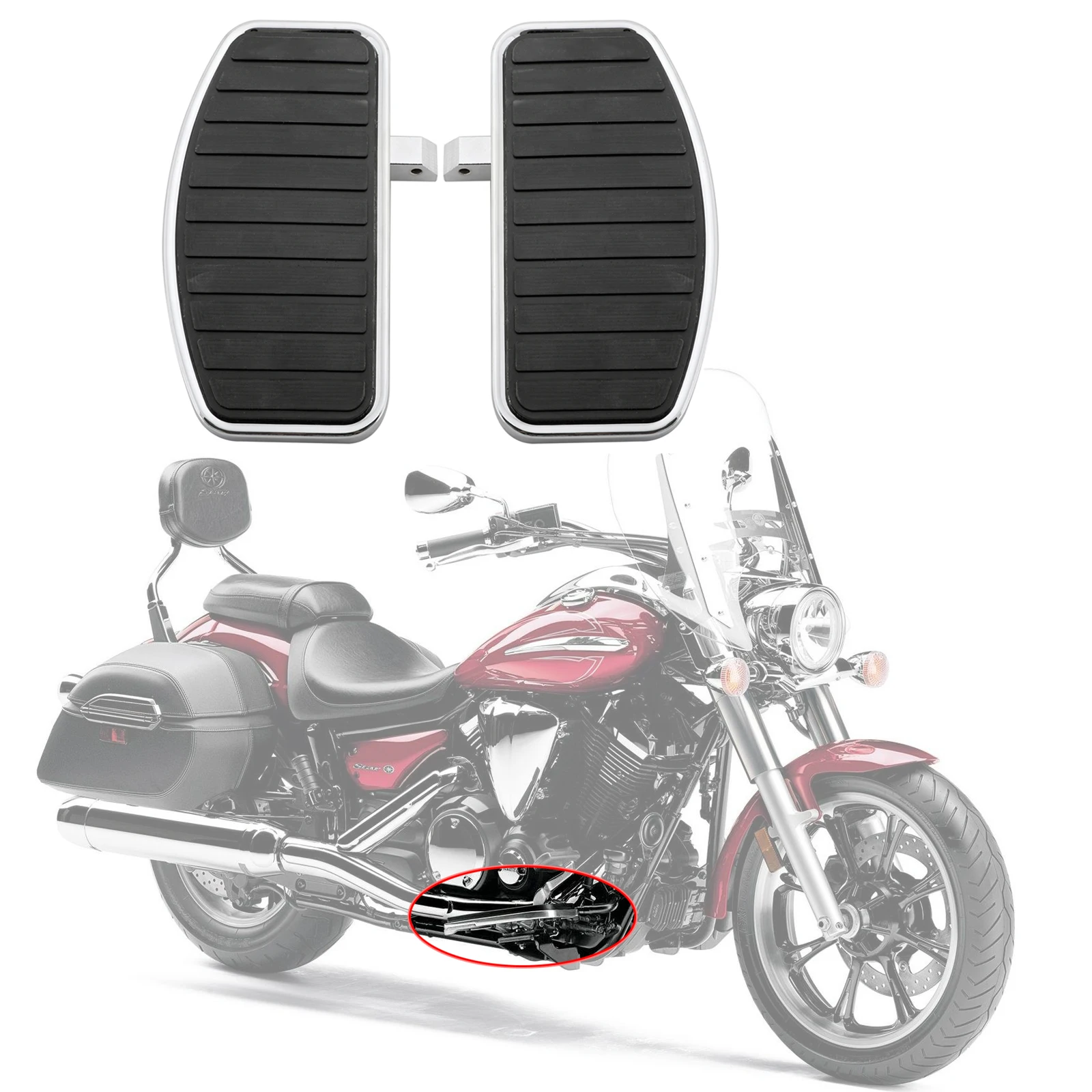 Areyourshop мотоцикл для Honda VTX 1800 VTX 1300 VL800 VL400 для Yamaha V-STAR для Suzuki Передняя Задняя подножка