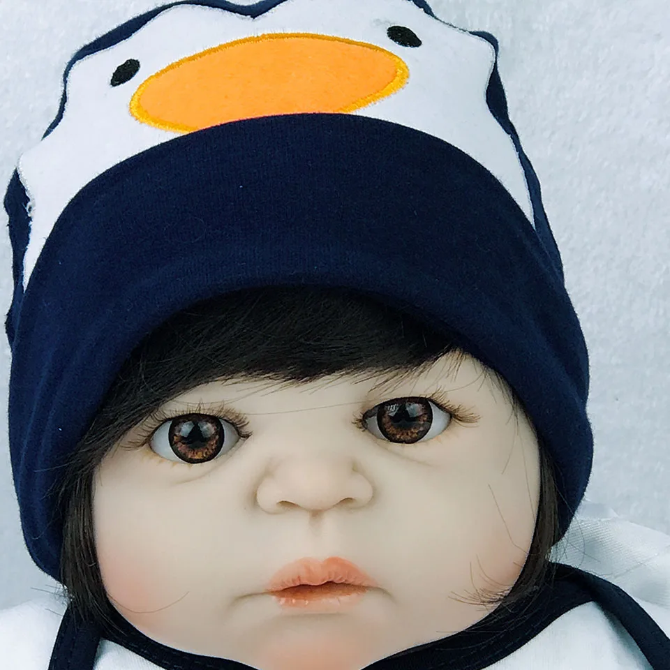 57 см Силиконовая виниловая Кукла Reborn для маленьких мальчиков игрушки 23 дюйма
