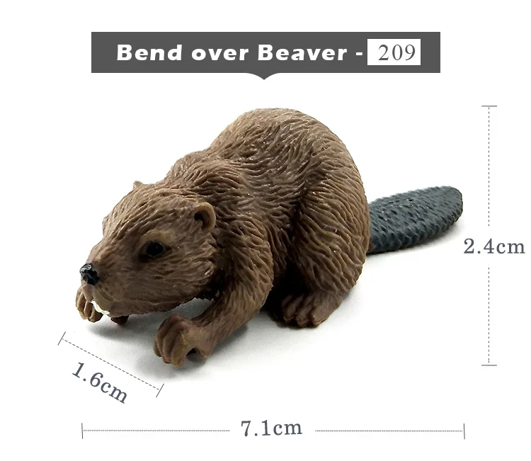 Моделирование леса диких животных модель один кусок Барсук Росомаха Anteater Beaver Bear фигурка ПВХ игрушка фигурка подарок для детей