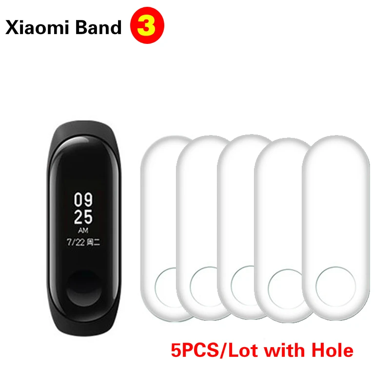5 шт. ультратонкая защитная пленка из ТПУ для Mi Band 3 Xiaomi | Мобильные телефоны и