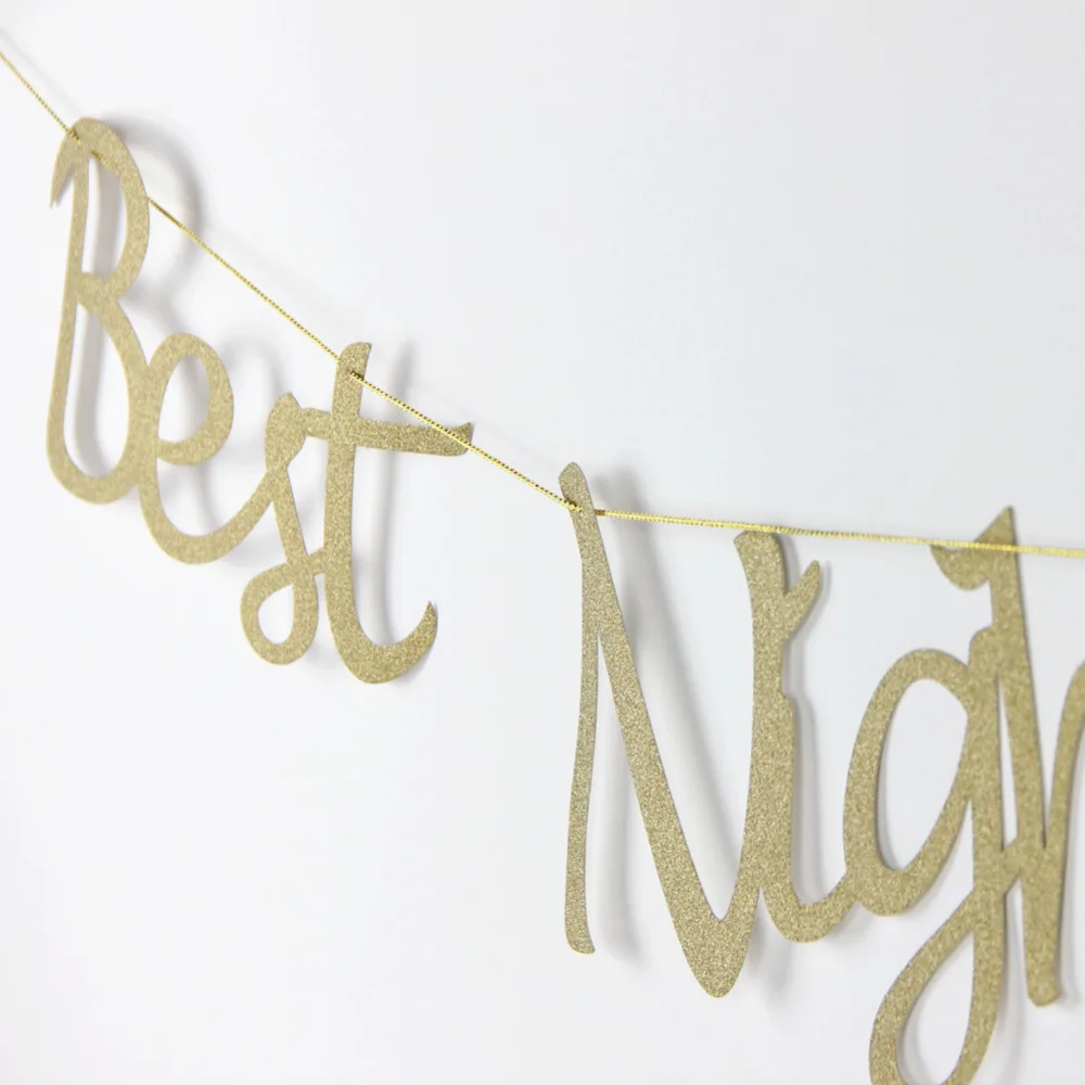 Фото Cursive Gold Glitter Best Night Ever Banner Girls Out Weekend Hens Wedding Decor Photobooth Prop Party Дом и сад Cursive Gold Glitter Best Night Ever Banner Girls Out Weekend Hens Wedding Decor Photobooth Prop Party Дом и сад