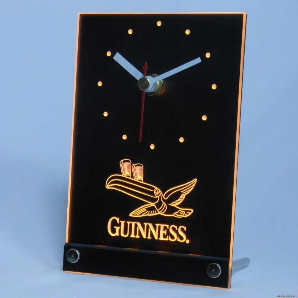 Tnc0003 Guinness Тукан пива 3D Светодиодный Настольные часы