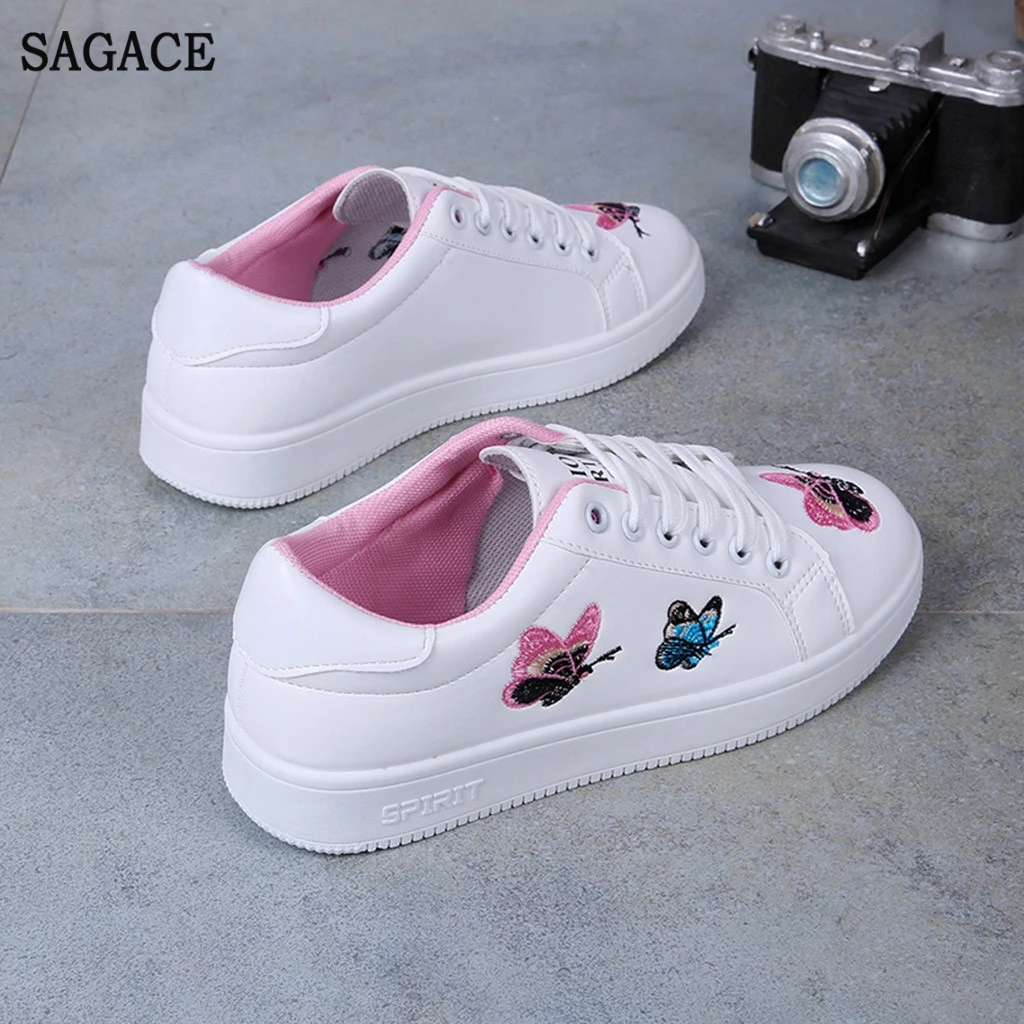 SAGACE классические модные женские белые кроссовки для студентов женская обувь на