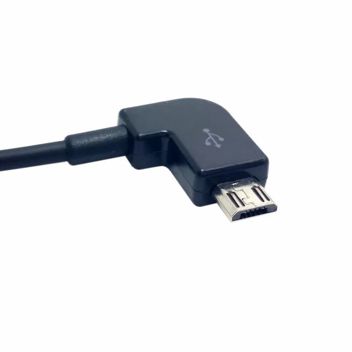 Левый Угловой 90 градусов Micro USB штекер к кабель для передачи данных 0 2 м 1 3 5