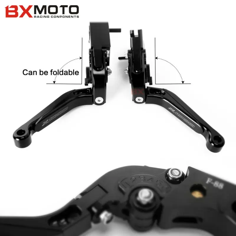 

For Kawasaki ZX6R/636 ZX10R Z1000SX ninjia 1000 Z1000 Z750r Motorcycle Accessories Black CNC Aluminum Brake Clutch Lever Set