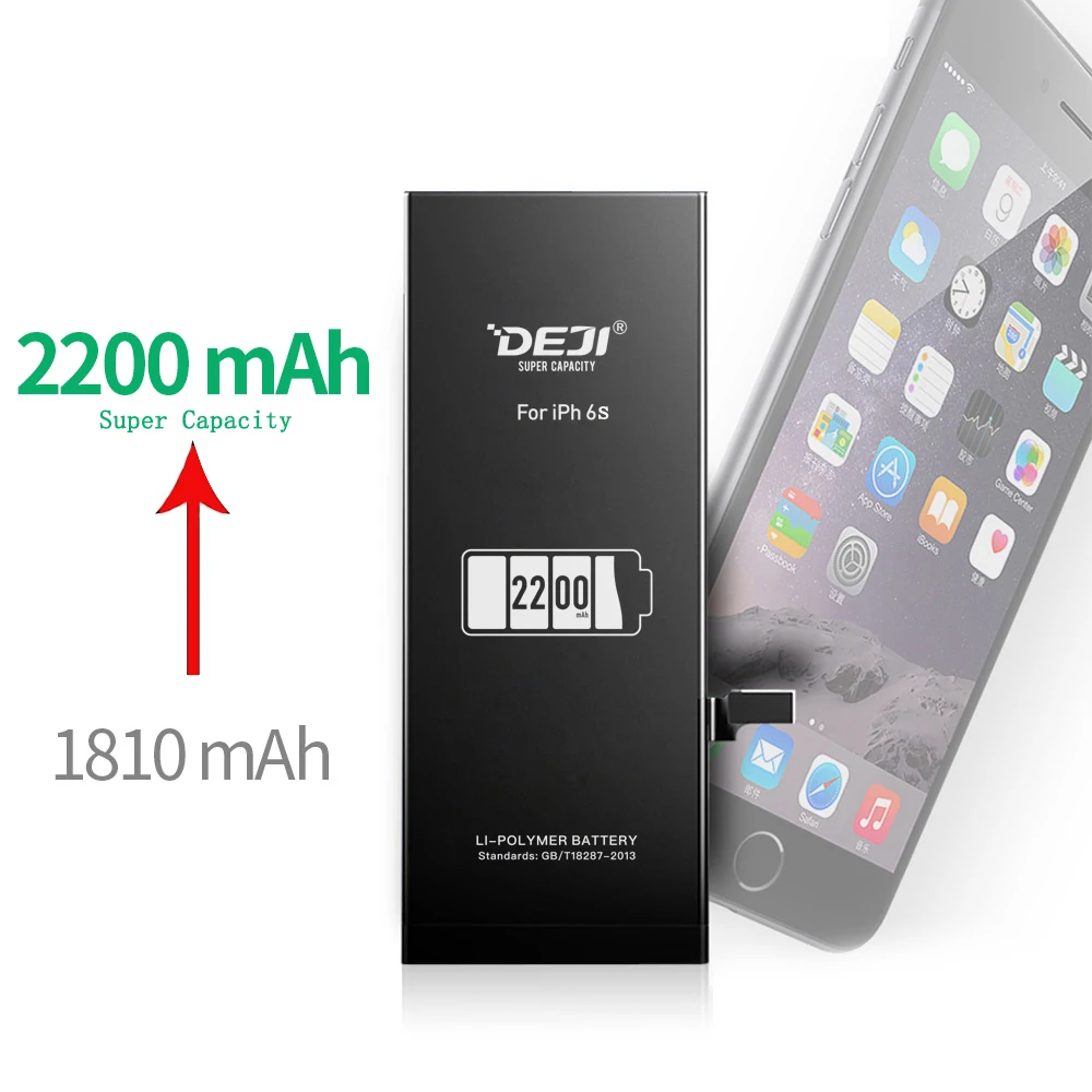 Оригинальный аккумулятор DEJI для iPhone 5se/6/6s/6p/6sp с набором бесплатных инструментов