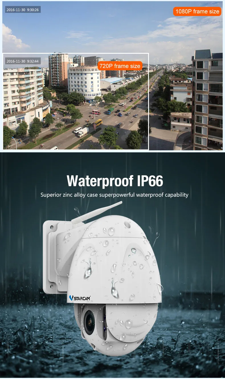 VStarcam, Беспроводная купольная ip-камера PTZ, уличная, 1080 P, FHD, 4X зум, CCTV, безопасность, видео сеть, наблюдение, безопасность, IP камера, Wifi