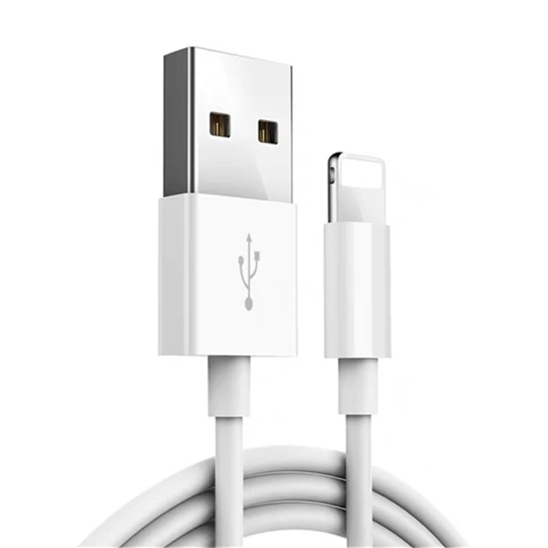 Оригинальный USB кабель 1 м 2 3 5 для iPhone 6 6S 7 8 Plus X XR XS Max 11 12 Pro быстрой зарядки и