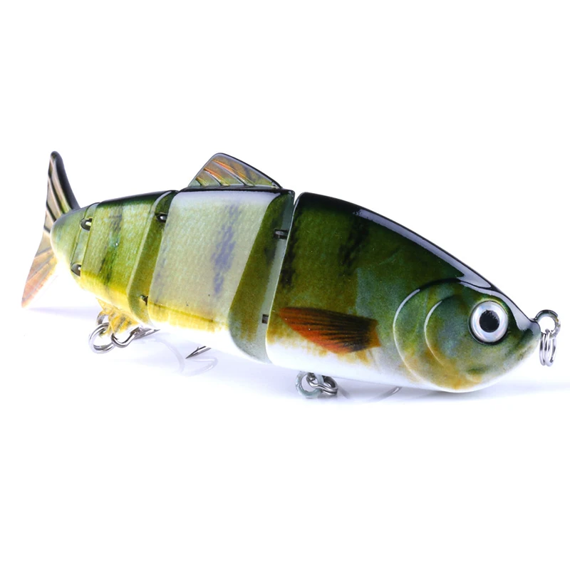 HENGJIA 1PC Hard Fishing Lure 12cm 16.5g Multi Jointed 4 Segment Crank Bait Wobblers tackle | Спорт и развлечения