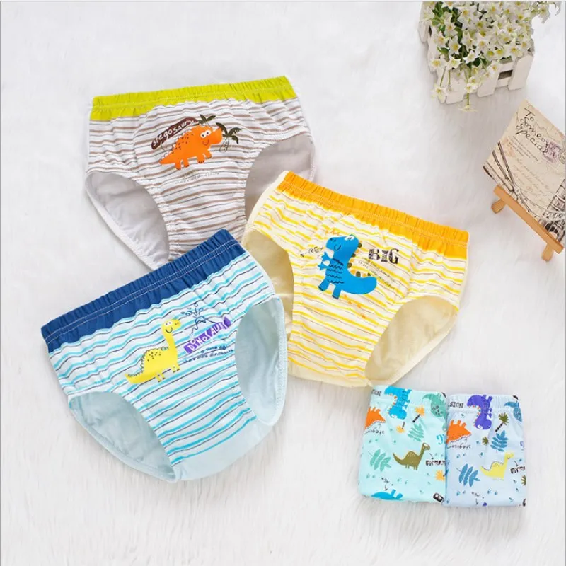 

2019 Kids Underwear 5pcs/lot Baby Girls Panties Cotton Panties for Children Shorts For Boys cute dinosaur Children's Briefs